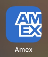 AMEX アプリ　ロゴ